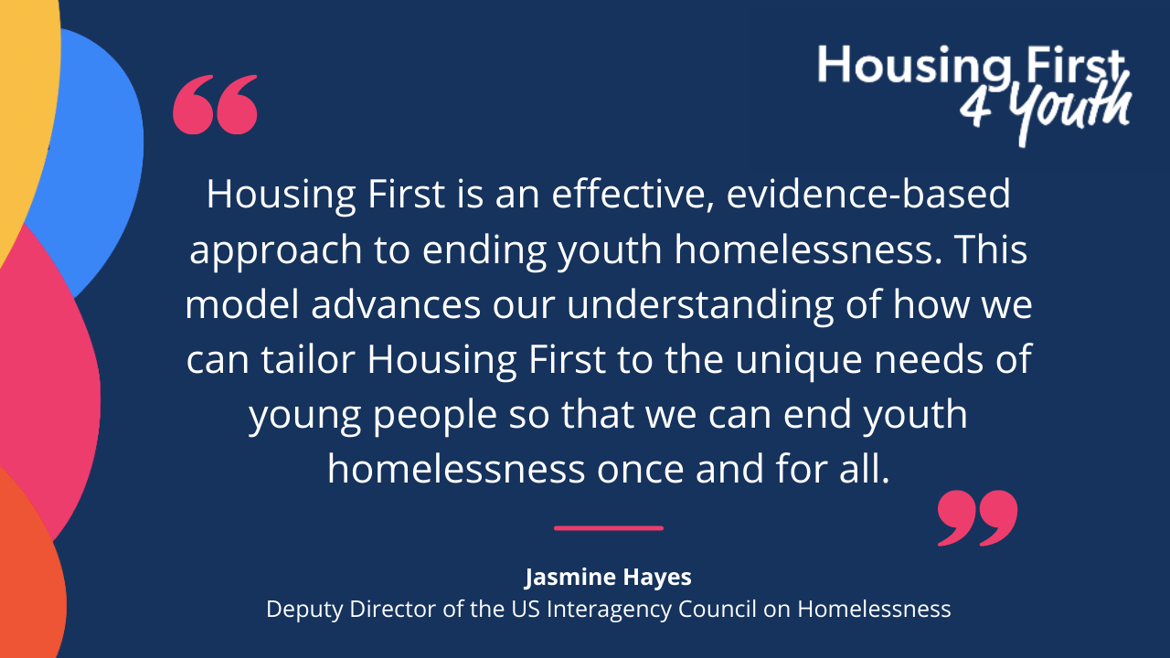 Quote about the success of Housing First for Youth 