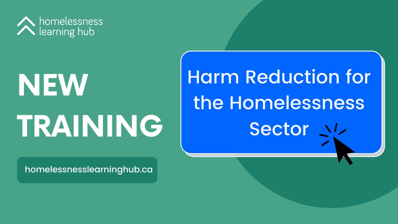 Promotional image for new harm reduction training 