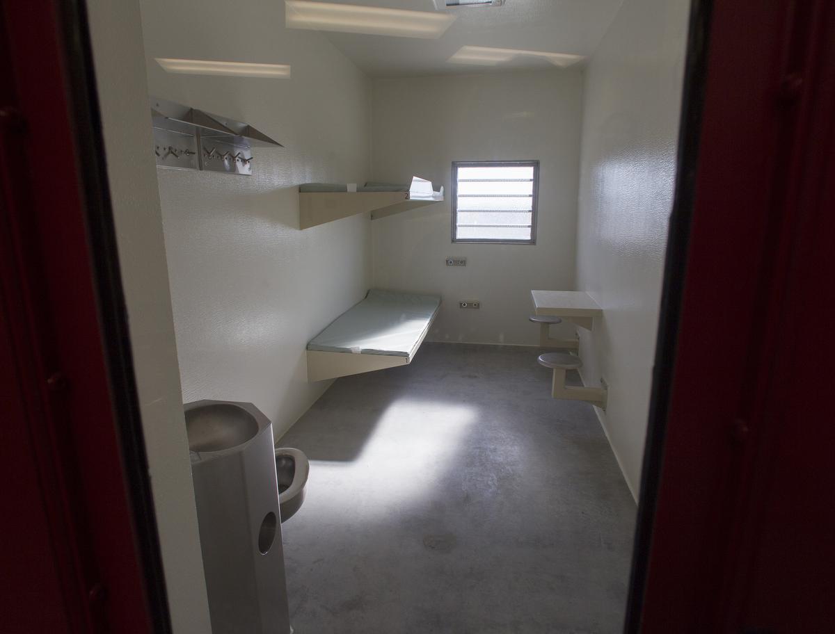 A typical cell in the Toronto South Detention Centre